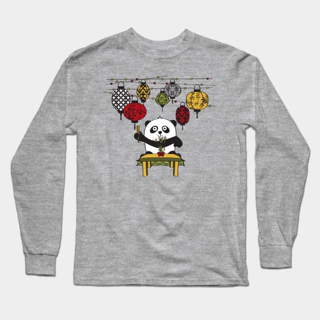 Hungry Panda Long Sleeve T-Shirt by MonkeyMade